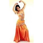costume de danseuse du ventre orange 